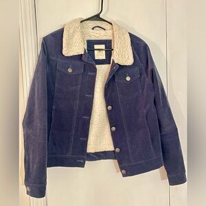 Ripcurl Blue Corduroy Sherpa Jacket